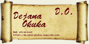 Dejana Okuka vizit kartica